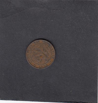 Beschrijving: 1 Cent WILHELMINA 